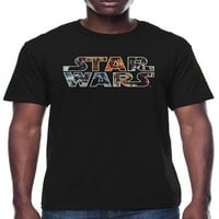 Star Wars Time Ligh Logo Popunite mušku grafičku majicu