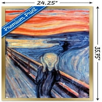 Vrisak na zidnom posteru Edvarda Munch-a, 22.375 34 uramljeno