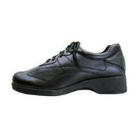 Sat COMFORT Lisa široka širina kožne cipele za Pertlanje crne 6.5