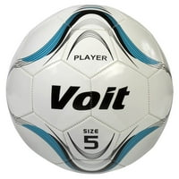Fudbalska lopta veličine voit sa kompletom za naduvavanje Ultimate, bijela i plava grafika