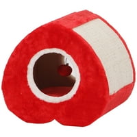 PetPals srce crveno srce u obliku mačka Condo sa igračkom