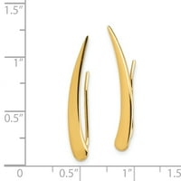 Primalno zlato karat žute zlatne naušnice u ušima