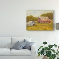 Zaštitni znak likovne umjetnosti' Country Barns ' Canvas Art Marilyn Wendling