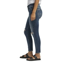 Silver Jeans Co. Ženske Suki uske Crop farmerke srednjeg rasta, veličine struka 24-34