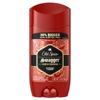 Old Spice Crvena kolekcija Swagger Miris Nevidljivi čvrsti antiperspirant i dezodorans za muškarce, 3. oz,
