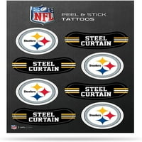 Pittsburgh Steelers 8pk tetovaža vertikalna