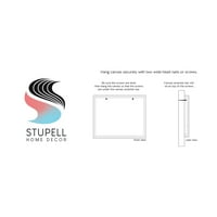 Stupell Industries Fluffy Hair Alpaca Llama nasmijane linije za pisanje crtanje Galerija Print Wrapped Canvas