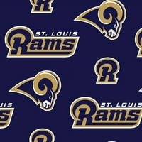 St Louis Rams flis 30 tkanina, po dvorištu
