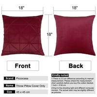 Unique Bargains Geometric Throw jastuk pokriva Red 16 x16