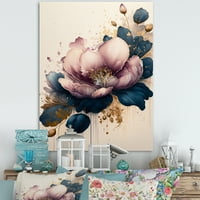 Designart Duboko Ružičasto I Plavo Krokus Cvijet I Platno Zid Art