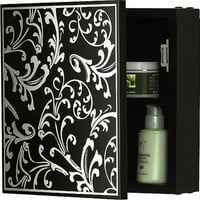 Homz Country Chic dekorativni zidni Storage 2-pack, Fleur Noir