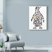 Zaštitni znak likovne umjetnosti' Penguin Collage ' platna Umjetnost Louise Tate