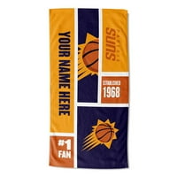 Pheni Suns NBA Colorblock personalizirani ručnik za plažu