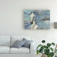 Zaštitni znak likovne umjetnosti' Poseidon bijeli konj ' platnena Umjetnost Albene Hristove