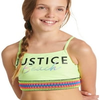 Justice Djevojke Rainbow Elastični Bikini Kupaći Kostim, Veličine 5-18