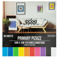 Colorbök 12 Primarni pizazz multicolor teksturirani karton, svaki