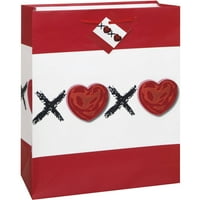 Jumbo XOXO poklon torba za Dan zaljubljenih, 1ct