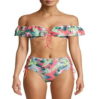 Vigoss ženski kupaći kostim na Pertlanje s volanima, 2-dijelni Set