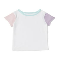 Deca iz Garanimals djevojke 4-kratka rukava T-Shirt & Shortalls, 2-komad Outfit Set