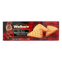 Walkers Pure Butter Shortbread Trouglovi, 5. oz