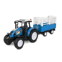 Big Ranch Farm Tractor W hay Bale karavan igračka