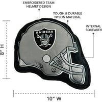 Pets First NFL Las Vegas Raiders Tough Helmet igračka za kućne ljubimce vrhunskog kvaliteta sa ugrađenom