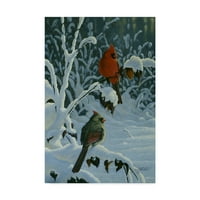Zaštitni znak likovne umjetnosti' kardinali i Brambles ' platnena Umjetnost Wilhelma Goebela