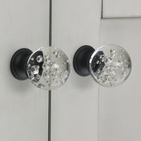 Bolje Kuće I Vrtovi 1-3 16 Clear Glass Bubble Knob, Ulje Trljao Bronze, Pakovanje