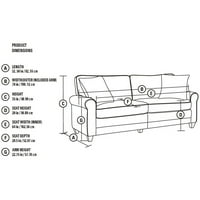 Serta rta Copenhagen kolekcija 78 Sofa, više boja