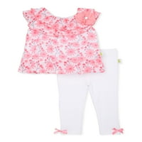 Duck Duck Goose Baby Girl Top & Legging Outfit, set