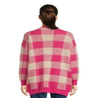 Dreamers by debi ženski kardigan džemper s otvorenim prednjim printom, srednja težina