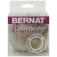 Bernat Grey Lin Fau Fur Pom Pom, svaki