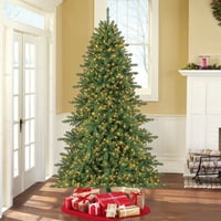 Vrijeme za odmor unaprijed osvijetljeno 7,5 ' Milford umjetno božićno drvo, LED jasna svjetla