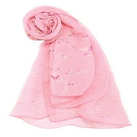 Jedinstvene ponude dugi Šifonski šalovi šal na plaži svileni šal cvjetni print šalovi za žene
