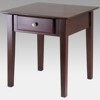 WINSOME WOOD ROCHESTER SHAKER LOGH TABLE, FINISH OF BRATUT