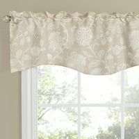 MAISON USA, LTD. FELICITY LINED SCALLOPED VALANCE 52 17