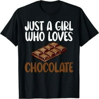 Samo djevojka koja voli majicu čokolade ljubavnika