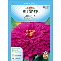 Burpee-Zinnia, Purple Prince Seed Packet