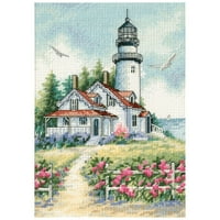 Zlatni sitni scenski svjetionik broji Cross Stitch Kit-5 X7