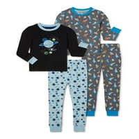 Udobni džemovi za dječake dugi rukavi i uske hlače, pidžama set za spavanje, veličine 4-12
