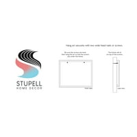 Stupell Industries Dobrodošli na plažu plavi Aqua i bijeli Planked Look znak grafička Umjetnost uokvirena