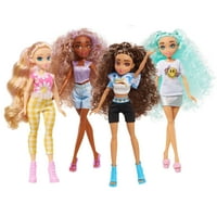 Hairmazing Fashion Forward Fashion Doll – ljubičasti Top & Denim šorc, dečije igračke za uzrast, pokloni