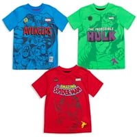 Marvel Avengers Spider-Man Iron Man Thor Toddler Boys T-Shirts Toddler to Big Kid