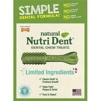 Nylabone Nutri Dent Prirodni zubni dentalni tretici za žvakanje, svježi dah, medij, broj