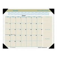 - A-GLANCE Executive Monthly Desk Pad Calendar, 17, Buff