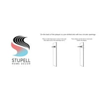 Stupell Industries kuća za opuštanje kupatila Kućni terijer kandža za kupanje dizajn zidne ploče dizajn ziwei