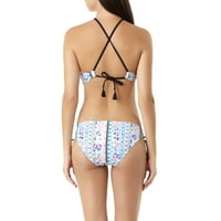 Juniors' Boho Fleur Bikini Top