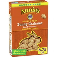 Annie's Snickerdoodle Bunny Grahams, bez glutena, 6. oz