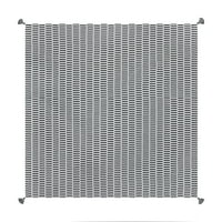 Oslonci tkane pruge-crno-bijelo-bacanje stolnjaka - 50 x50