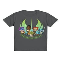 Star Wars Boys Young Jedi Adventures grafička majica sa kratkim rukavima, veličine XS-MD
